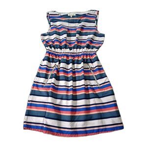 Speed Control New York Women's XL Striped Dress Sleeveless Elastic Waist Pockets